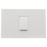 Placa Armada C/Interruptor 10AX 3 Vias Blanca PL1P Blanca