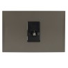 Placa Armada C/Toma RJ11 Antracita PL1P Terra