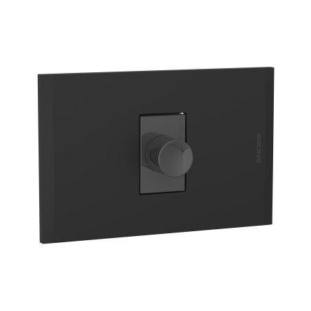 Placa Armada C/Dimmer Universal C/Perilla 200W Antracita PL1P Blac