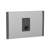 Placa Armada C/Toma RJ45 CAT6 Antracita PL1P Metal Titanio