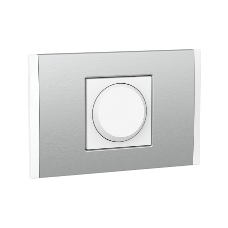 Placa Armada C/Lampara de Emergencia Extraible Blanca PL2P Metal Alum