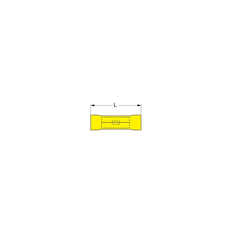 Terminal Conector Mango MVU10-BC 10-12 AWG C/Aislacion 6.4 mm
