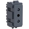 Enchufe 2P+T 10A Noir Schneider