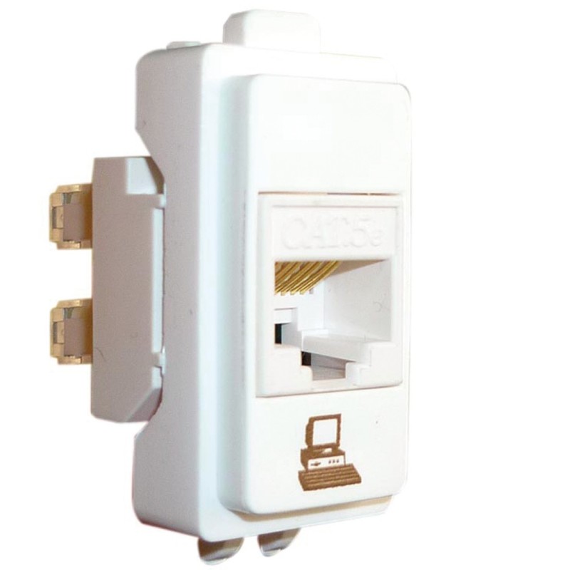 Toma RJ45 C5E UTP Blanco