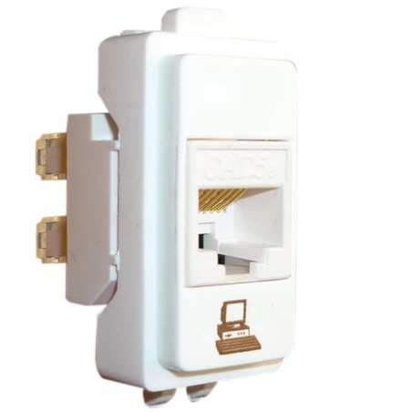 Toma RJ45 C5E UTP Blanco