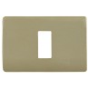 Placa 1 Modulo C/Soporte Dorada
