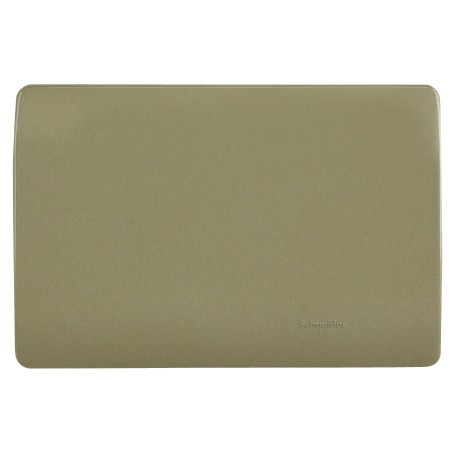 Placa Ciega C/Soporte Dorada