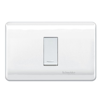 Placa Armada Simple C/Interruptor 9/12 Blanca Schneider