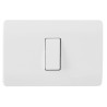 Placa Armada Simple C/Pulsador Blanca Schneider