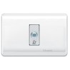 Placa Armada Simple C/Toma Coaxial Blanca Schneider