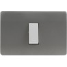 Placa Armada Doble C/Interruptor 9/24 Beige/Niquel Schneider