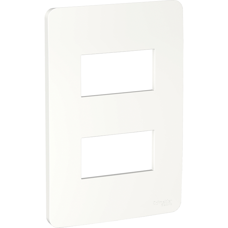 Placa 2 Modulos Blanca Schneider