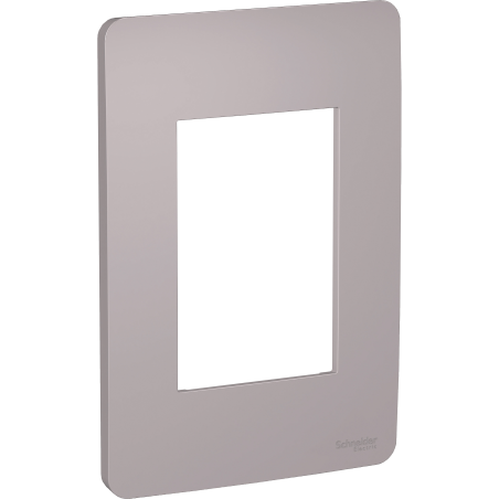 Placa 3 Modulos Axis Grey Schneider
