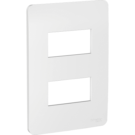 Placa 2 Modulos Gamma Silver Schneider