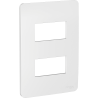 Placa 2 Modulos Gamma Silver Schneider