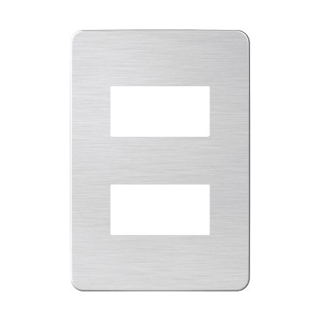 Placa 2 Modulos Bl/Alu Cosmic Grey Schneider
