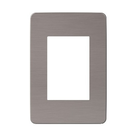 Placa 3 Modulos Be/Alu Corona Bron Schneider