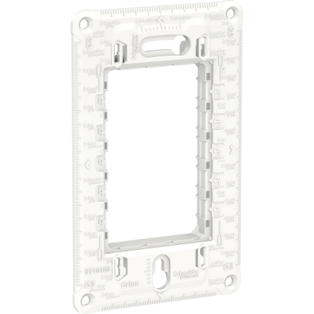 Soporte Plastico 3 Modulos blanco Schneider
