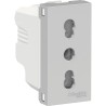 Enchufe 2P+T 10/16A 250V Aluminio Schneider