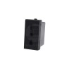 Enchufe 2P+T Bipaso 10/16A 250V Sinthesi 22 Noir