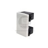 Conmutador 9/24 Teclon 3 Modulos 16A 250V Sinthesi 22 Blanco