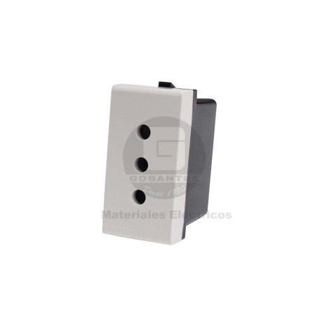 Enchufe 2P+T 10A 250V Sinthesi 22 Blanco