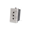 Enchufe 2P+T 10A 250V Sinthesi 22 Blanco