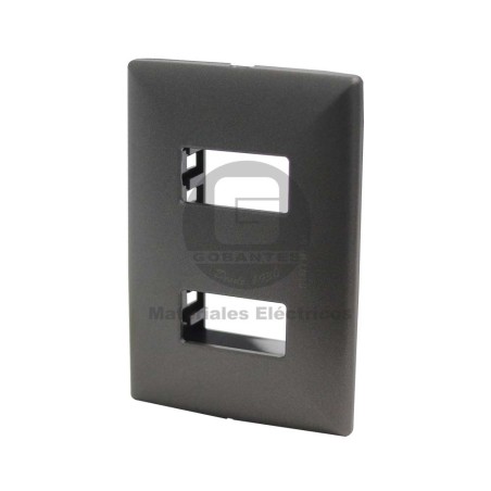 Placa 2 Modulos Sinthesi 17 Aluminio Grafito