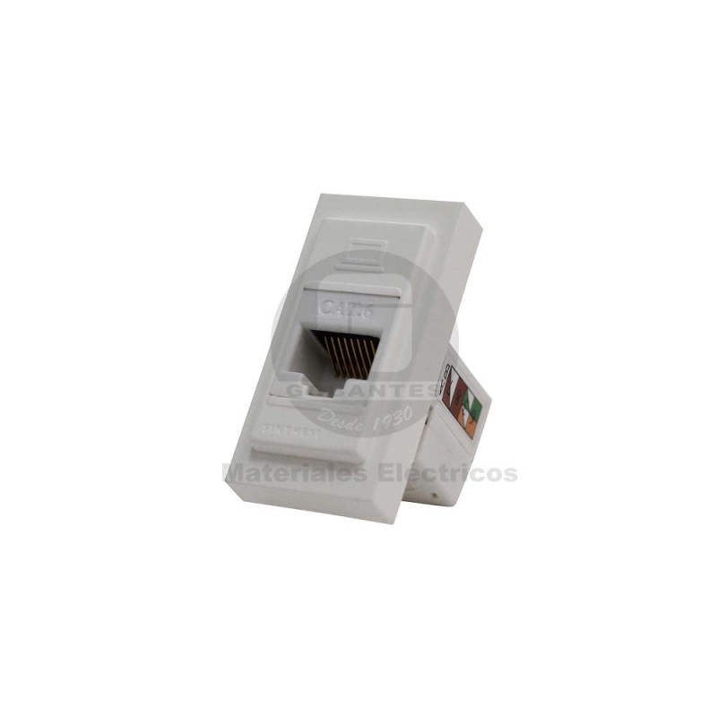 Toma Datos RJ45 Cat 6 Sinthesi 17 Blanco