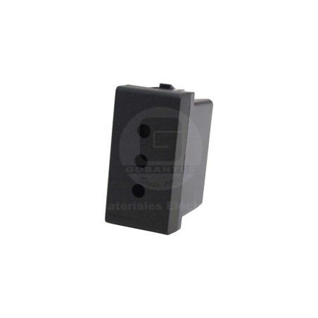 Enchufe 2P+T 10A 250V Sinthesi 44 Carbón