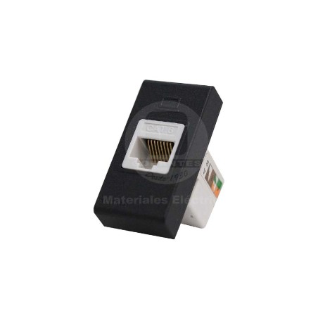 Toma Datos RJ45 Cat 6 Sinthesi 44 Carbón