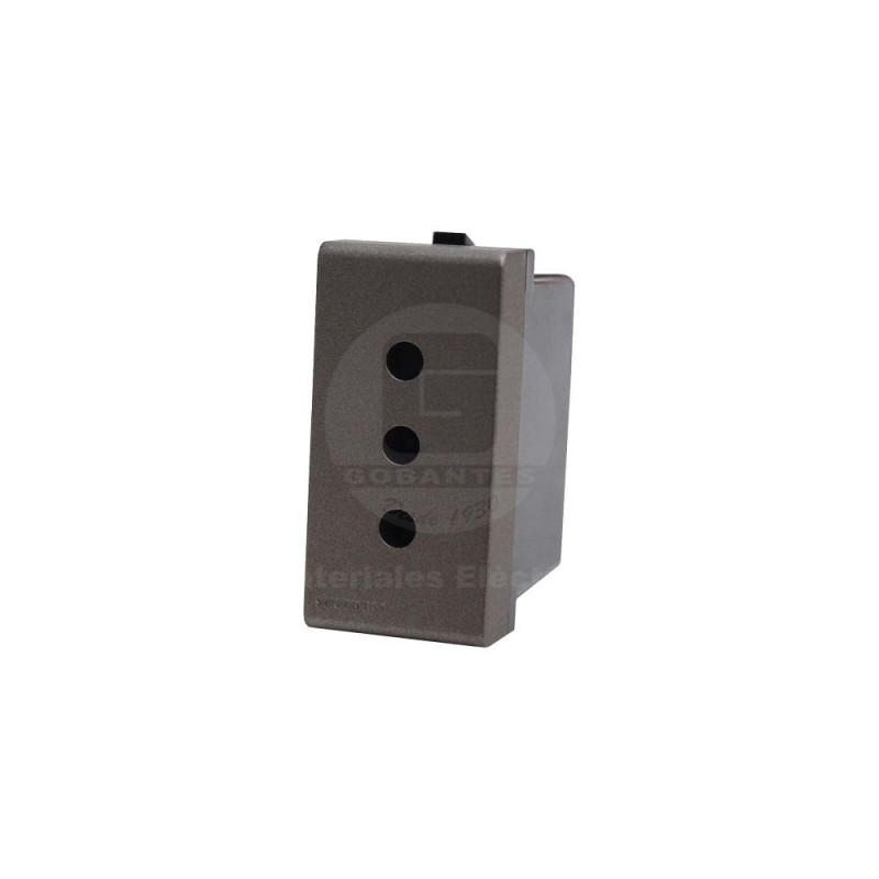 Enchufe 2P+T 10A 250V Sinthesi 44 Piedra