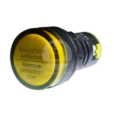 Luz Piloto LED Amarillo 220V 22 mm Ekoline