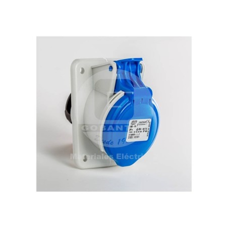 Hembra Empotrada Inclinada IP-44 2P+T 16A 220V Ide