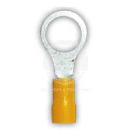 Terminal Ojo 12-10 AWG 4.3 mm Amarillo Ekoline
