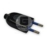Enchufe Macho 2P 10A Negro Ekoline