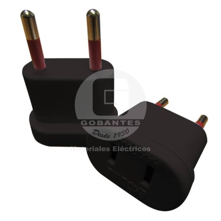 Adaptador Americano 10A 2P Negro Ekoline