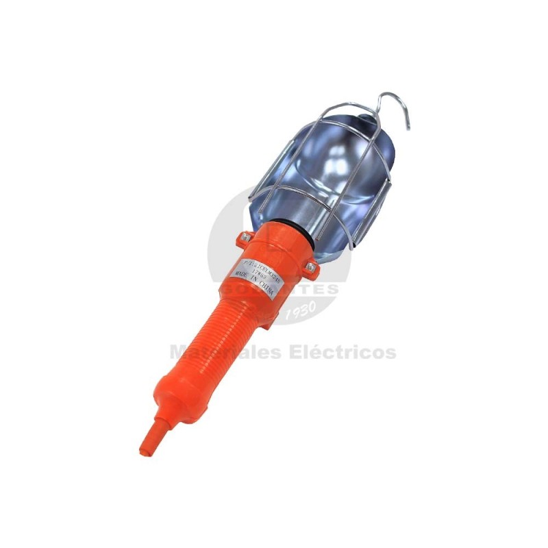 Lampara Portátil C/Cordón 5 m Naranja Ekoline