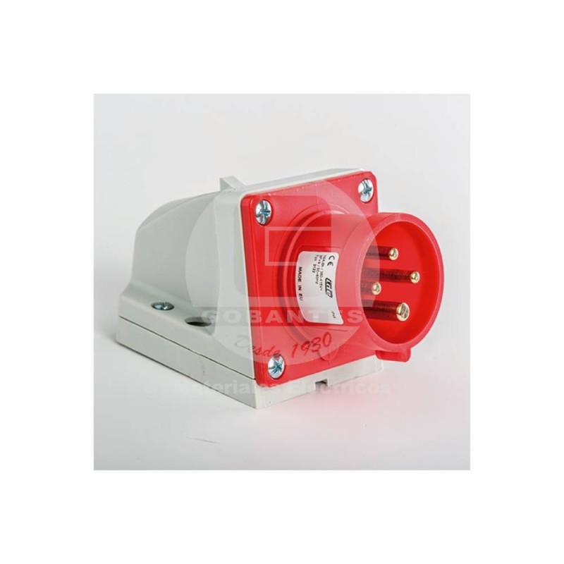 Macho Fijo Sobrepuesto 3P+T 16A 380V 3122 Ide