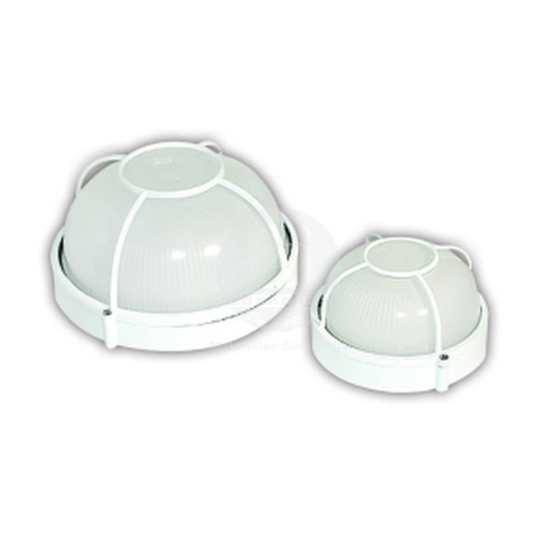 Apliqué Tortuga Redondo Aluminio 100W Blanco Ekoline