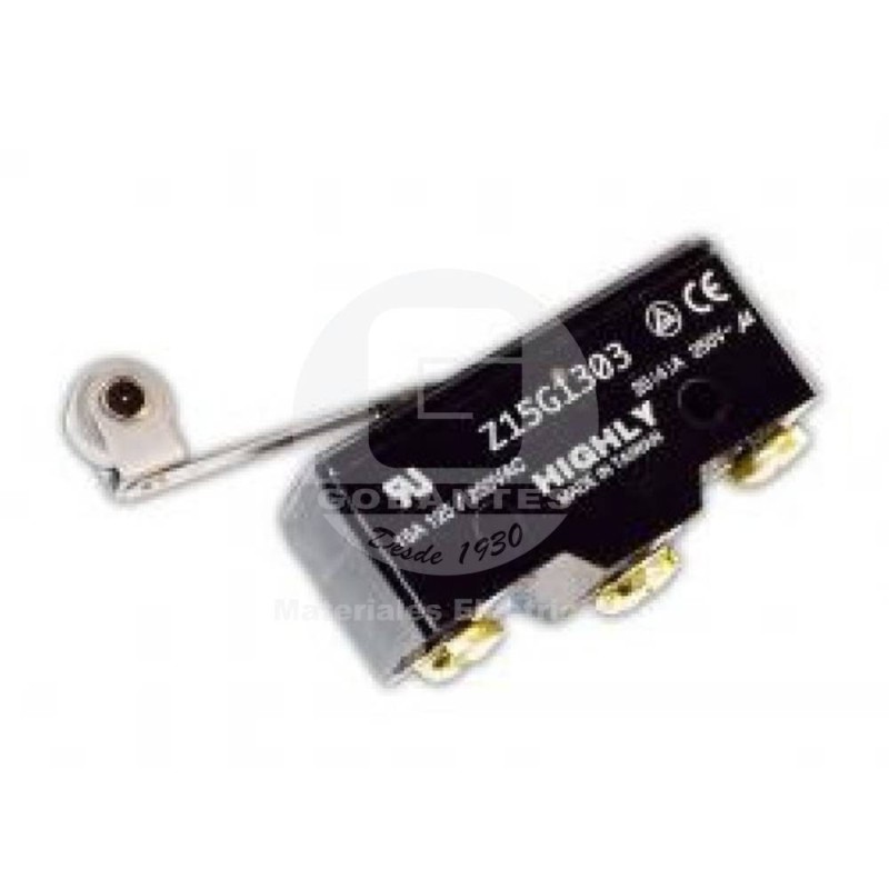 Microswitch C/Palanca y Roldana 1NA-1NC Ekoline