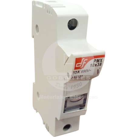 Portafusible Seccionable 10 x 38 mm Unipolar Df