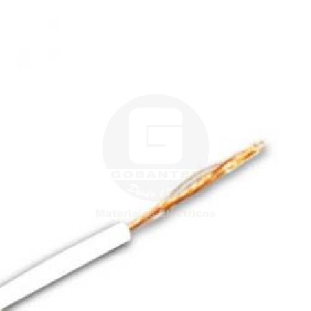 Cable Automotriz 10 AWG Blanco Ekoline (Rollo 100 mts)