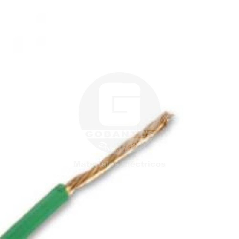 Cable Automotriz 10 AWG Verde Ekoline (Rollo 100 mts)