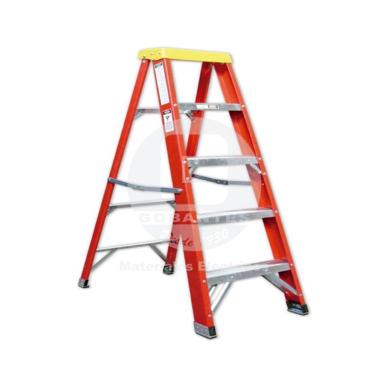 Escala Tijera Fibra de Vidrio/Aluminio 2.1 m Ekoline