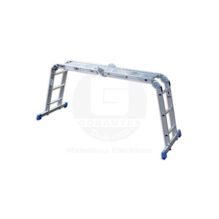 Escala Plegable Multiuso Aluminio C/Base 0.9-3.5 m Ekoline