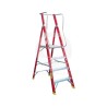 Escala Tijera Fibra de Vidrio/Aluminio C/Plataforma 2.3 m Ekoline