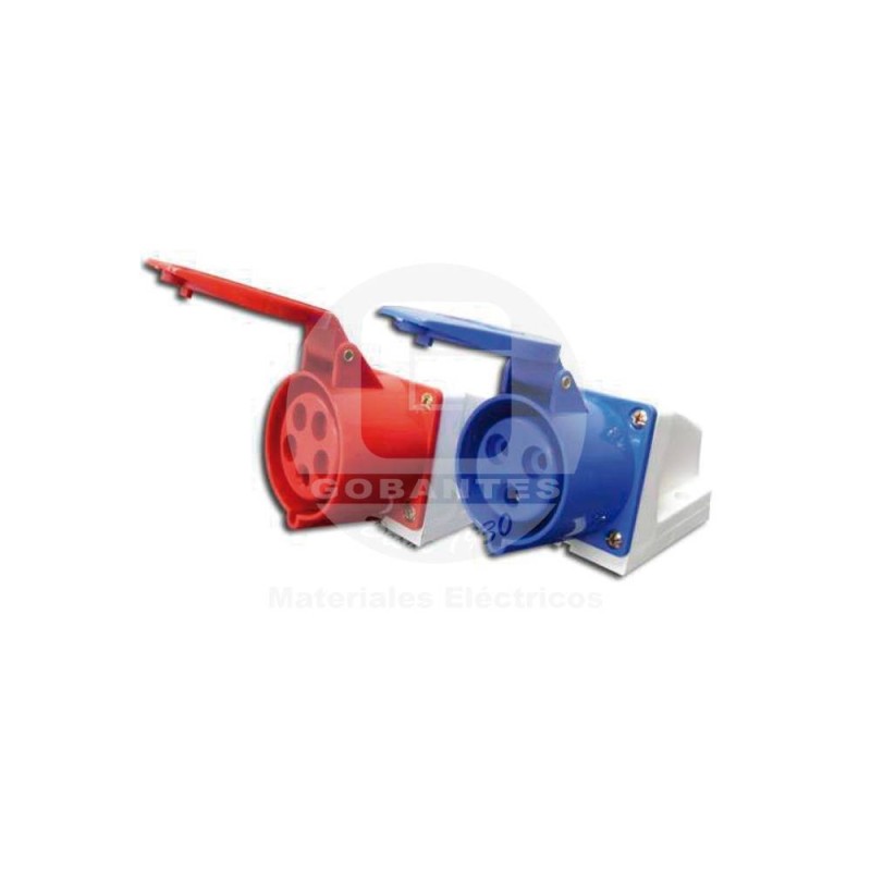 Hembra Sobrepuesta 3P+N+T 16A 380V IP-44  Ekoline