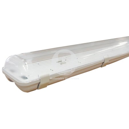 Canoa Estanca Fluorescente 2 x 18W C/Balasto Electrónico Ekoline