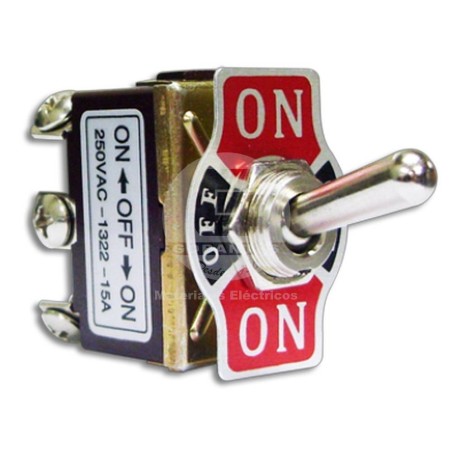 Switch Toggle 3 Posiciones 250V 15A Ekoline